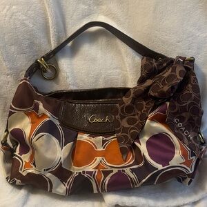 Coach Purple and Orange Shoulder Bag